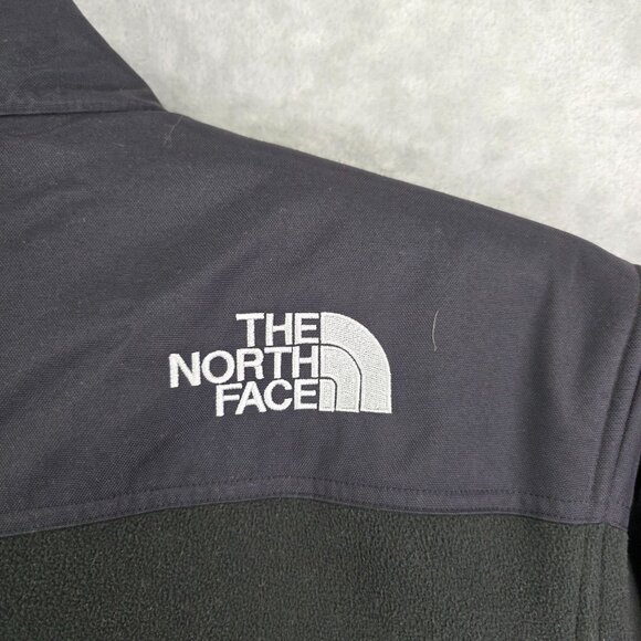 Mens Black The North Face Denali Polartec Fleece Jacket Full Zip Mock Neck L - Picture 9 of 11